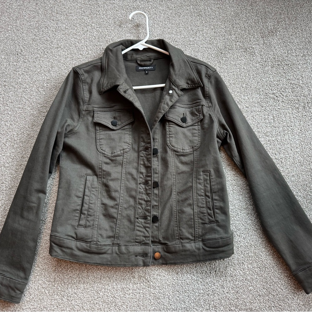 Dark Olive Utility Jacket - image 1